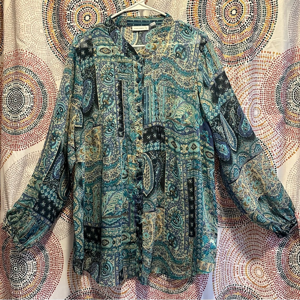Susan Graver Sheer Blouse